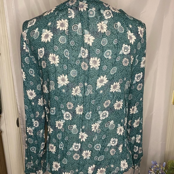 Lucky Brand, Green floral, Blouse - Picture 6 of 9
